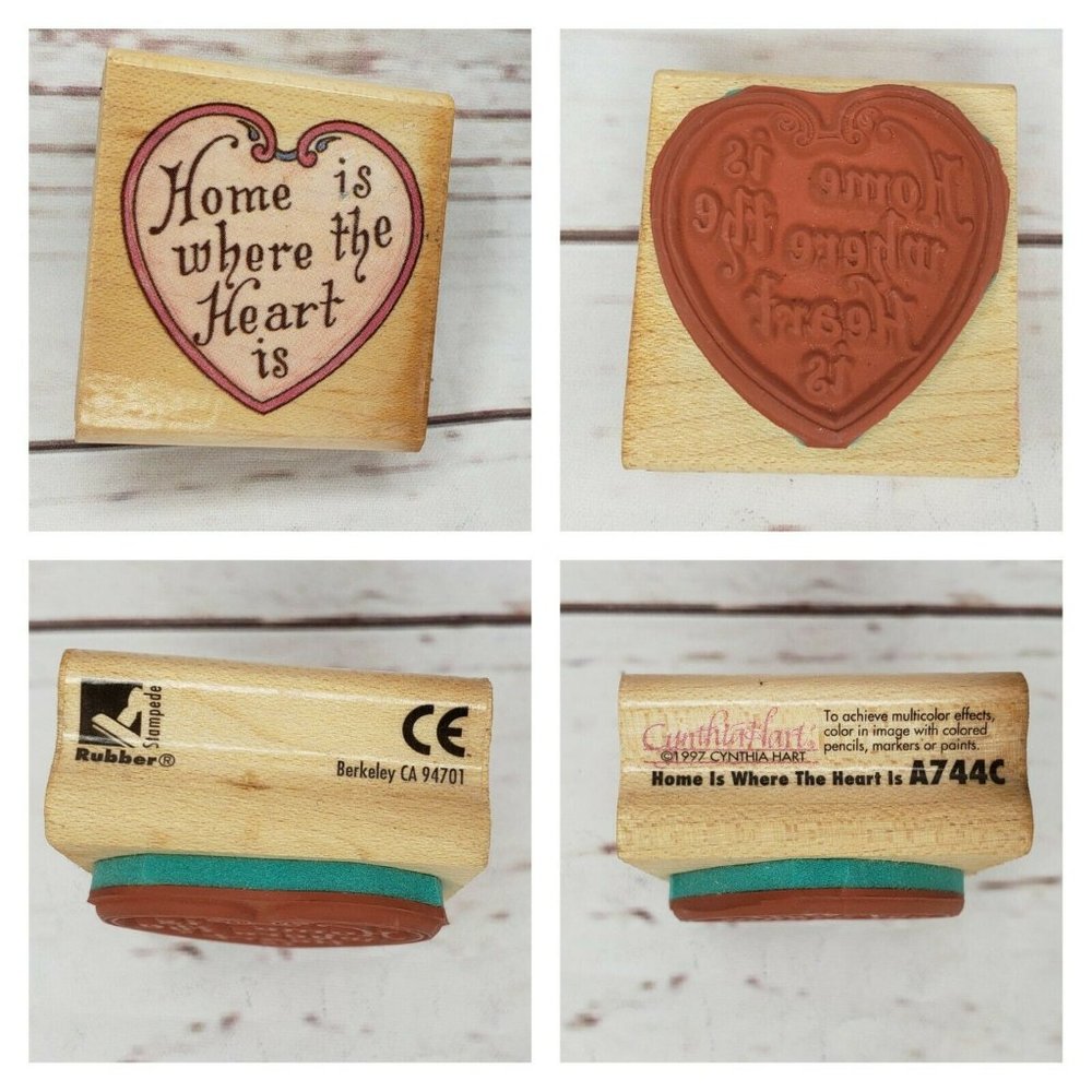 1997 Cynthia Hart Home Is Where The Heart Is Stamp
